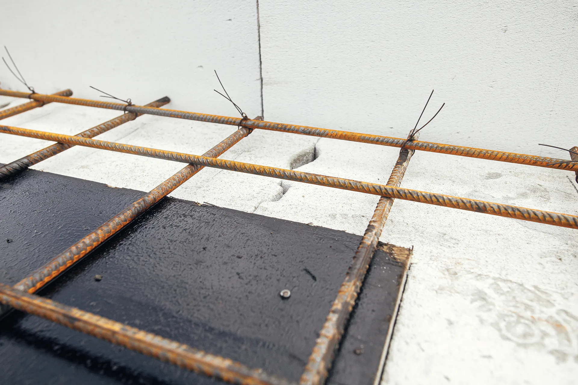 Steel reinforcement prepared for structural concrete repair